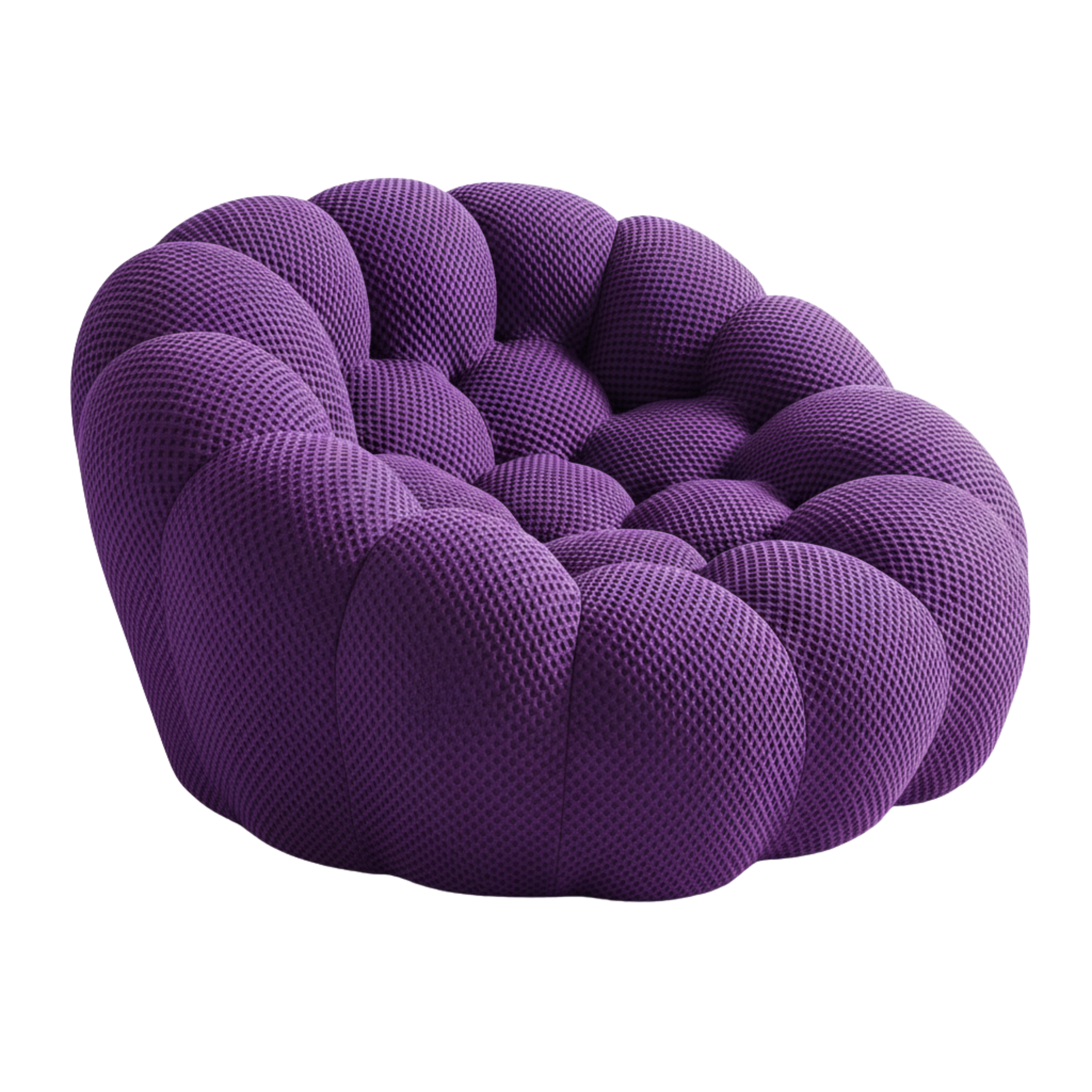 Bubbly Single Seater Sofa | 3D-Knit Sculptural Accent Lounge