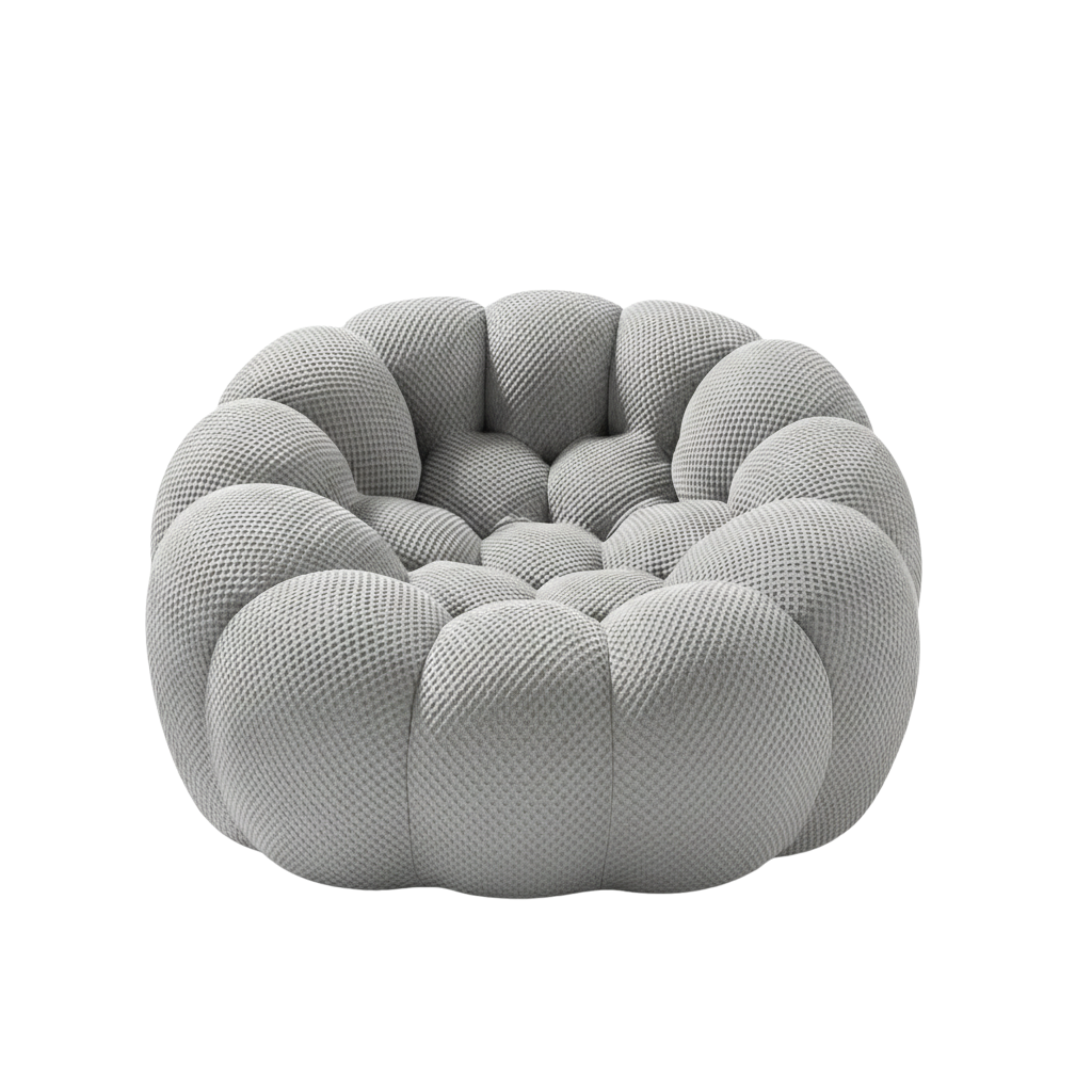 Bubbly Single Seater Sofa | 3D-Knit Sculptural Accent Lounge
