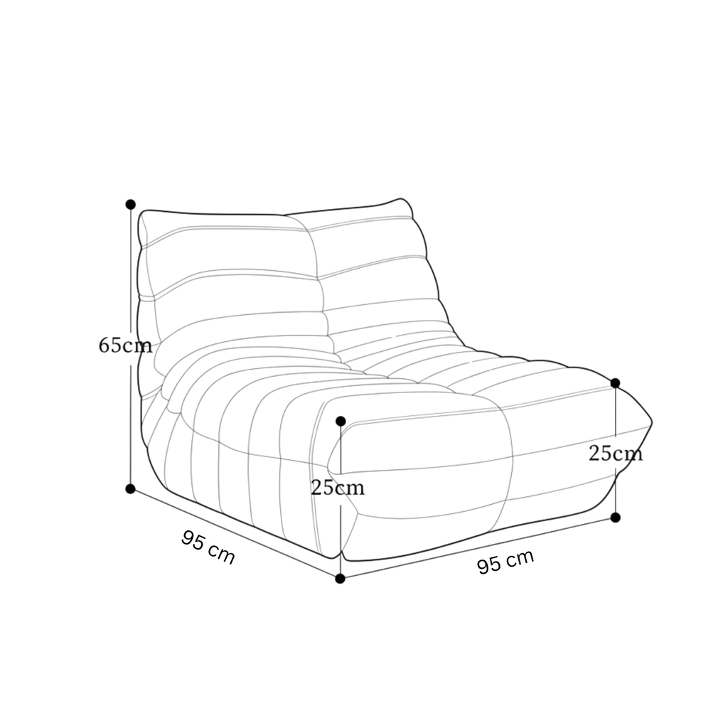 Caterpillar Togo Style Single Seater